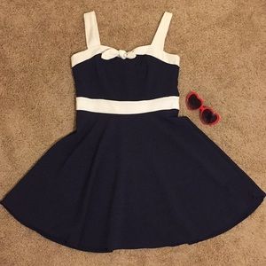 Navy Blue Sailor Dress 🌼